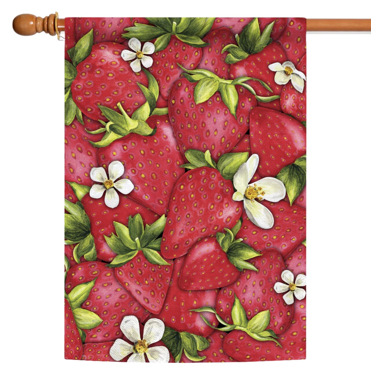 Toland Home Garden Strawberry Collage Outdoor House Flag 40" x 28"